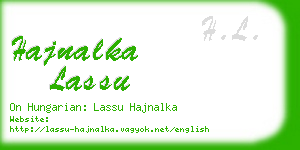 hajnalka lassu business card